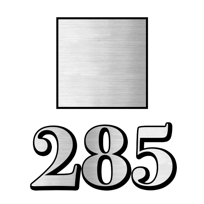 Brushed Silver House Numbers – Philly Transom
